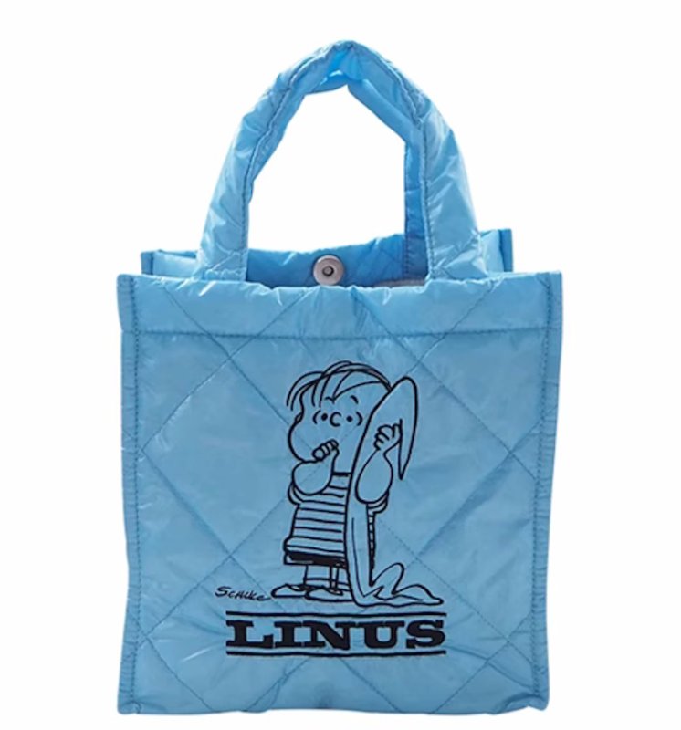 画像9:  Snoopy quilted tote shopping bag  スヌーピーキルティングトートアンダーアームショッピングバッグ (9)