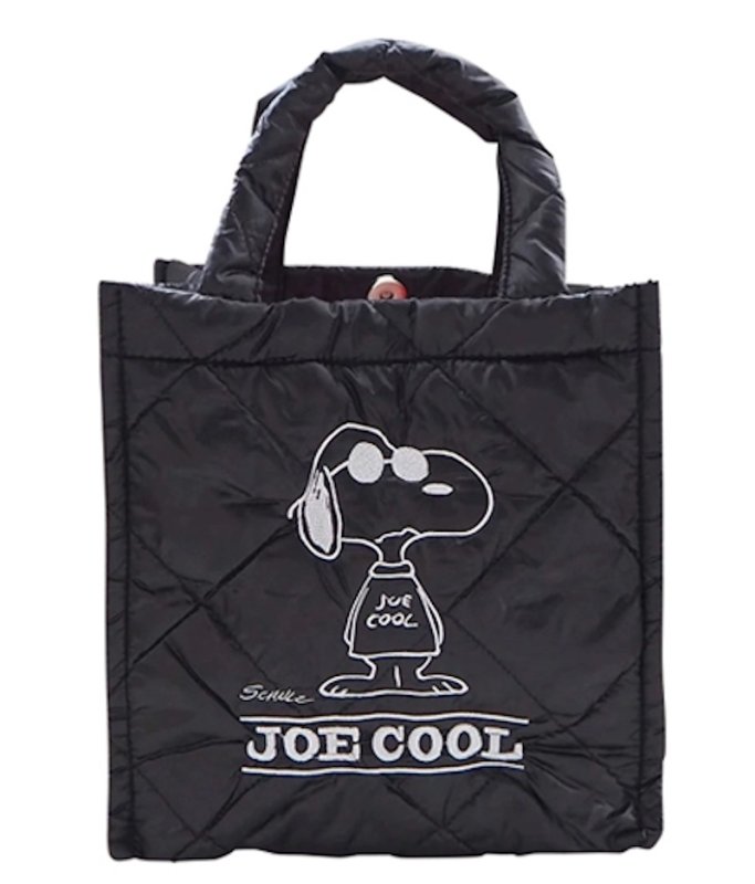 画像8:  Snoopy quilted tote shopping bag  スヌーピーキルティングトートアンダーアームショッピングバッグ (8)