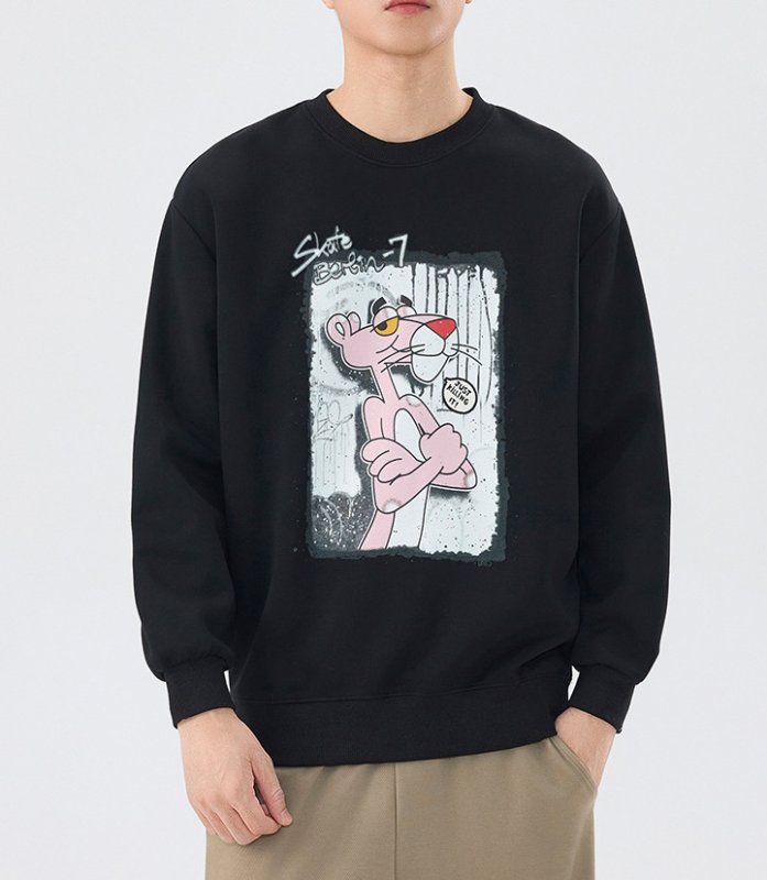 画像5: Pink Panther Print Sweat 　ユニセックス 男女兼用 ピンクパンサー スウェット トレーナー (5)