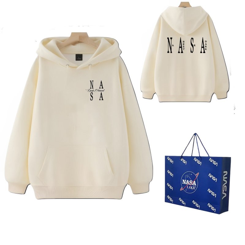 画像3: NASA logo hoodie sweatshirt  ユニセックス 男女兼用ナサNASAロゴフーディパーカー (3)