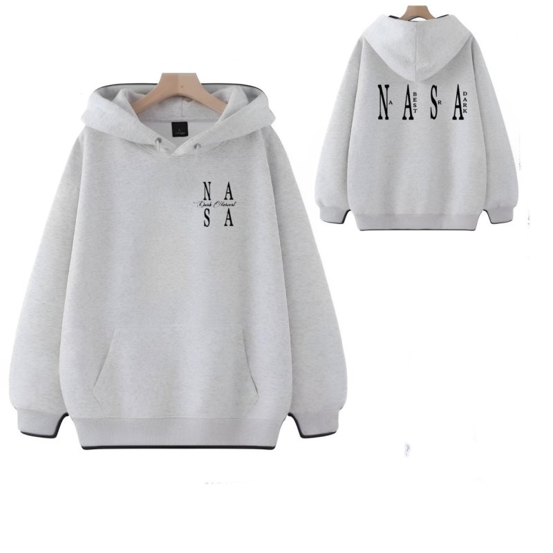 画像2: NASA logo hoodie sweatshirt  ユニセックス 男女兼用ナサNASAロゴフーディパーカー (2)