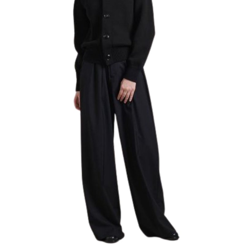 画像8: Corduroy Wide-Legged Heart Pants あったか ボア裏地 コーデュロイ ワイドレッグ イージー パンツ  ハイウエスト ウエストゴム入り (8)