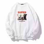 画像2: Unisex SUPER KAWS Bearbrick Sweatshirt  男女兼用   ユニセックス SUPERカウズ ベア ブリック 長袖スウェット トレーナー (2)