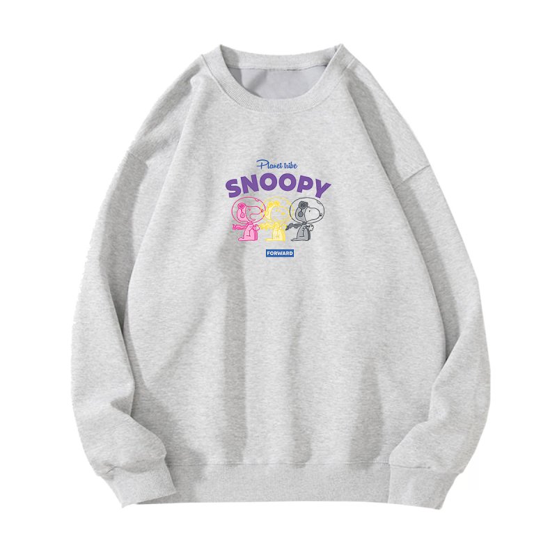 画像6: Unisex Astronaut Snoopy round neck sweatshirt  男女兼用  ユニセックス 宇宙飛行士スヌーピーラウンドネック 長袖スウェット トレーナー (6)