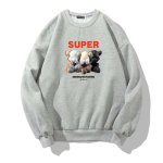 画像1: Unisex SUPER KAWS Bearbrick Sweatshirt  男女兼用   ユニセックス SUPERカウズ ベア ブリック 長袖スウェット トレーナー (1)