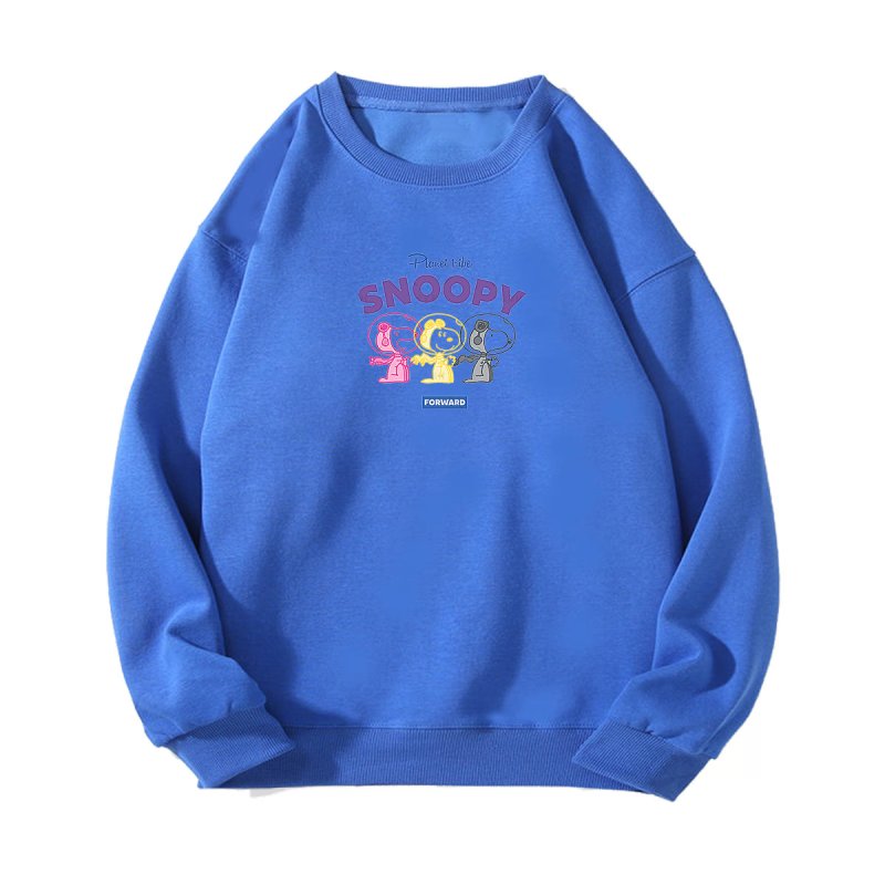 画像11: Unisex Astronaut Snoopy round neck sweatshirt  男女兼用  ユニセックス 宇宙飛行士スヌーピーラウンドネック 長袖スウェット トレーナー (11)