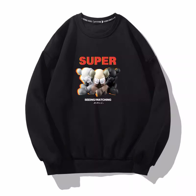 画像3: Unisex SUPER KAWS Bearbrick Sweatshirt  男女兼用   ユニセックス SUPERカウズ ベア ブリック 長袖スウェット トレーナー (3)