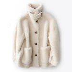 画像2: Thick sheep shear short coat jacket　 シアシープスキンショートジャケットコート (2)