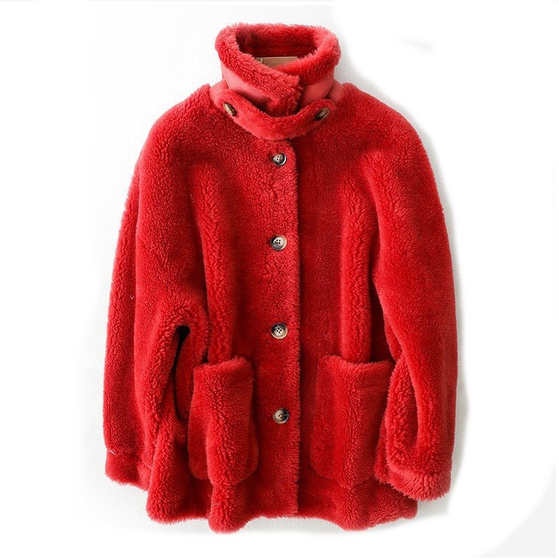 画像4: Thick sheep shear short coat jacket　 シアシープスキンショートジャケットコート (4)