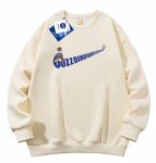 画像1: Nostalgic Girl & Swoosh Print round neck sweatshirt  男女兼用  ユニセックスノスタルジックガール＆スウォッシュプリントラウンドネック 長袖スウェット トレーナー (1)