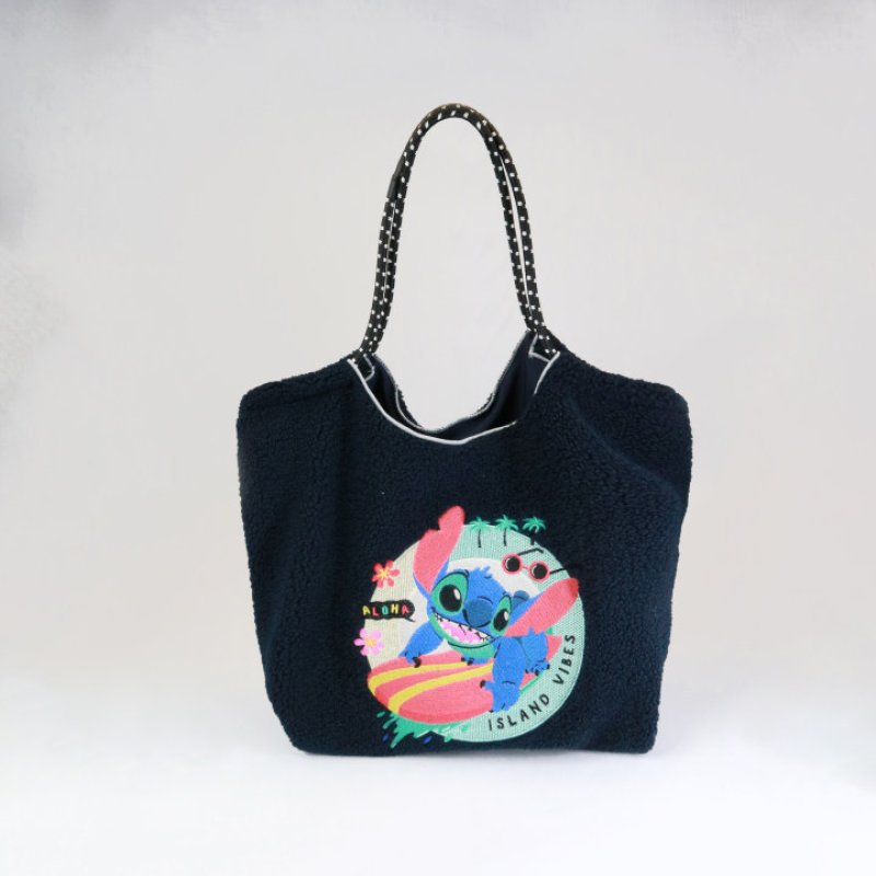 Disney Fur Tote Shoulder Crossbody Bag ディズニー 刺繍 ファー