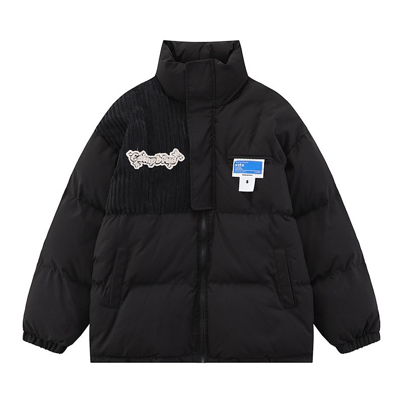 画像3:  Unisex Splicing stand-up collar down jacket ユニセックス 男女兼用 防寒 スプライシングスタンドカラーダウン ジャケット ジャンパー (3)