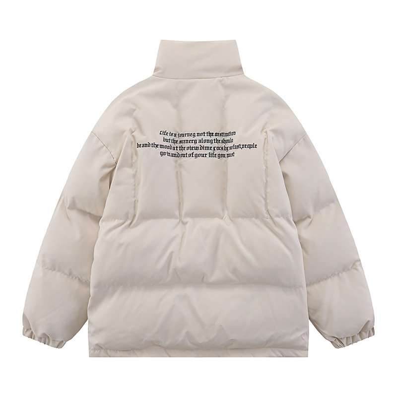 画像5:  Unisex Splicing stand-up collar down jacket ユニセックス 男女兼用 防寒 スプライシングスタンドカラーダウン ジャケット ジャンパー (5)