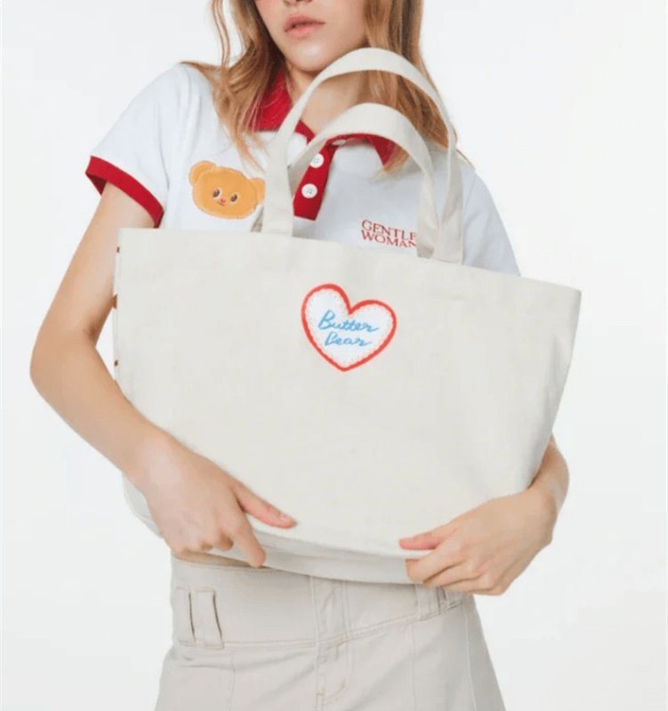 画像5: Gentlewoman Large Capacity Butterbear Canvas Tote Shoulder Bag　gentlewomanラージキャパシティーバターベアキャンバストートショルダーバッグ (5)