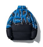 画像8:  Unisex Hip Hop Graffiti Stand Collar Jacket Cotton　 ユニセックス 男女兼用 ヒップホップグラフィティスタンドカラーダウンジャケット ジャンパー (8)