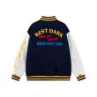 画像4: Letter embroidered leather sleeves STADIUM JACKET embroidered patch baseball uniform jacket blouson  ユニセックス 男女兼用レター刺繍レザースリーブ スタジアムジャンパー スタジャン MA-1 ボンバー ジャケット ブルゾン (4)