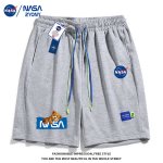 画像4: Unisex Nasa Bear Sweat Half Pants ユニセックス ナサ x ベア 熊 スウェットハーフパンツ　ショートパンツ スウェットパンツ  (4)