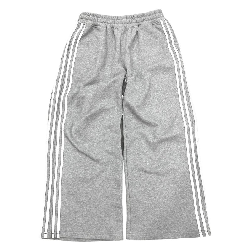 画像2: Zip-up 5-line hoodie and pants sweat set　　ジップアップ５ラインフーディパーカー＆パンツスウェット  セットアップ (2)