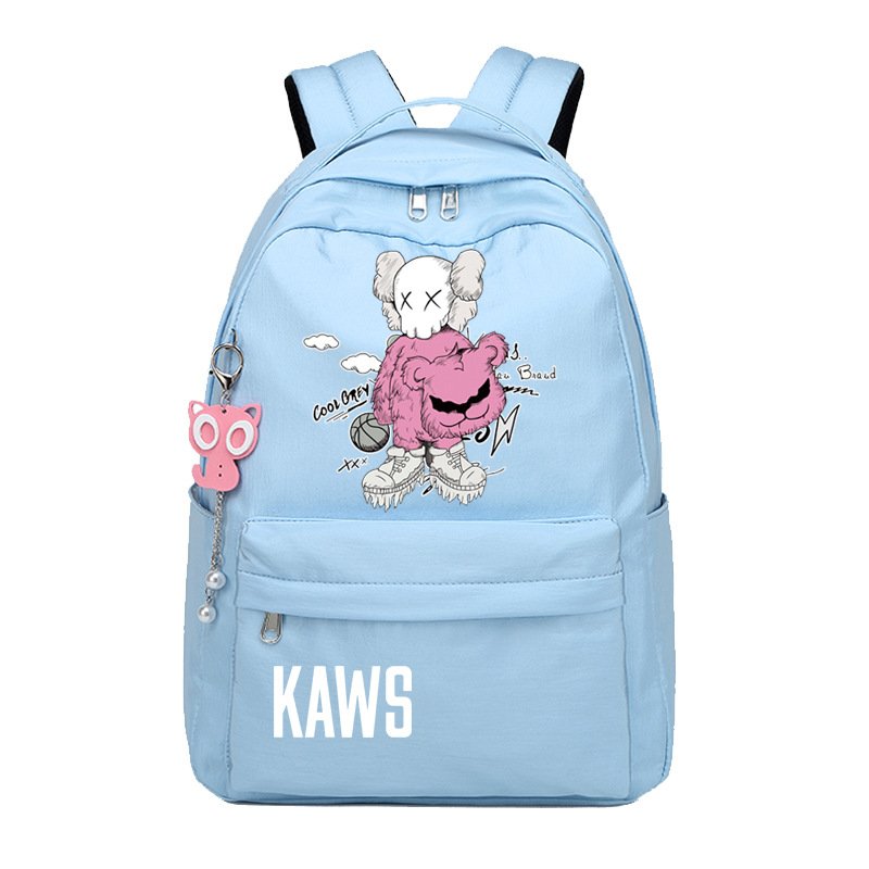 画像10: Unisex Kaws Printed Design Backpack Bag ユニセックス 男女兼用 カウズ kaws プリント リュックサック バックパック (10)