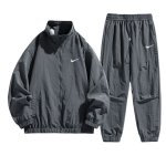 画像1: SALE セール 25Unisex ‎Not Swoosh logo Nylon Set up Matching Set Jacket + Pant ユニセックス 男女兼用 ノット スウォッシュロゴ マッチングセット ナイロン セットアップ 上下 (1)