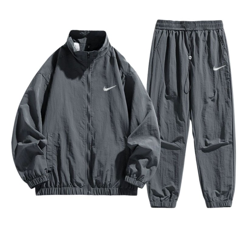 画像1: SALE セール 25Unisex ‎Not Swoosh logo Nylon Set up Matching Set Jacket + Pant ユニセックス 男女兼用 ノット スウォッシュロゴ マッチングセット ナイロン セットアップ 上下 (1)