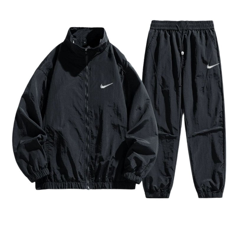 画像2: SALE セール 25Unisex Not Swoosh logo Nylon Set up Matching Set Jacket + Pant ユニセックス 男女兼用 ノット スウォッシュロゴ マッチングセット ナイロン セットアップ 上下 (2)
