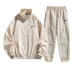 画像4: SALE セール 25Unisex ‎Not Swoosh logo Nylon Set up Matching Set Jacket + Pant ユニセックス 男女兼用 ノット スウォッシュロゴ マッチングセット ナイロン セットアップ 上下 (4)
