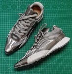 画像6: Women's Secret sole platform silver color lace-up sneakers 　シークレットソール プラットホーム シルバーカラー レースアップスニーカ　　 (6)