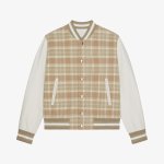 画像2: Stylish French style Stadium Jumper baseball uniform  jacket blouson  ユニセックス 男女兼用スタイリッシュフレンチスタイルジャケットベースボールジャケットスタジアムジャンパージャケット スタジャン ブルゾン (2)
