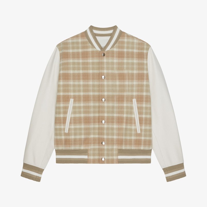 画像2: Stylish French style Stadium Jumper baseball uniform  jacket blouson  ユニセックス 男女兼用スタイリッシュフレンチスタイルジャケットベースボールジャケットスタジアムジャンパージャケット スタジャン ブルゾン (2)