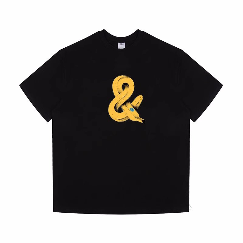 画像5: Unisex & banana print short sleeve T-shirt  男女兼用ユニセックス &アンドバナナプリント半袖Tシャツ (5)