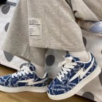 画像6: Fringe cross lace-up sneakers shoes ユニセックス 男女兼用 ツイードフリンジレースアップスニーカー (6)