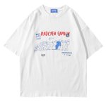 画像1: Unisex RADCYEN FAMILY print short sleeve T-shirt 　　男女兼用ユニセックスRADCYEN FAMILYプリント半袖Tシャツ (1)