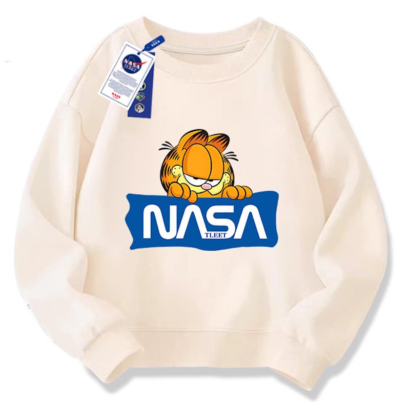 画像6: Unisex NASA x Garfield print sweatshirt　男女兼用 ユニセックスNASAナサ×ガーフィールドプリントスウェット (6)
