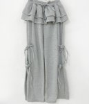 画像17: Wide leg sweatpants with frill ribbon skirt hiphop dance pants trousers 　フリルリボンスカート付きワイドレッグスエットパンツ (17)