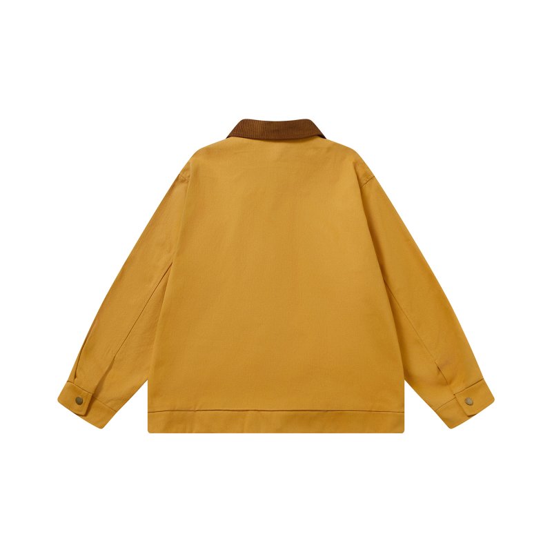 画像4: Unisex Tom and Jerry print emblem jacket half coat  ユニセックス 男女兼用トムとジェリープリントエンブレム ジャケットハーフコートデニムジャケットGジャン ブルゾン (4)