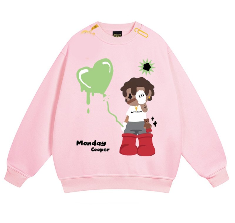 画像8: Unisex Hip hop boy graphic print Sweatshirt 　　男女兼用ユニセックスヒップホップボーイグラフィックプリントスウェットシャツ (8)