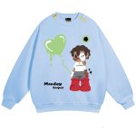 画像6: Unisex Hip hop boy graphic print Sweatshirt 　　男女兼用ユニセックスヒップホップボーイグラフィックプリントスウェットシャツ (6)