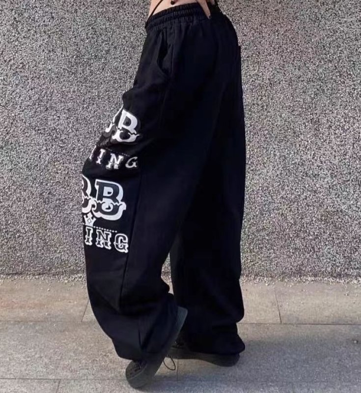 画像4: Unisex BB logo sweatpants trousers  男女兼用 ユニセックス BBロゴ スウェットパンツヒップホップスポーツ (4)