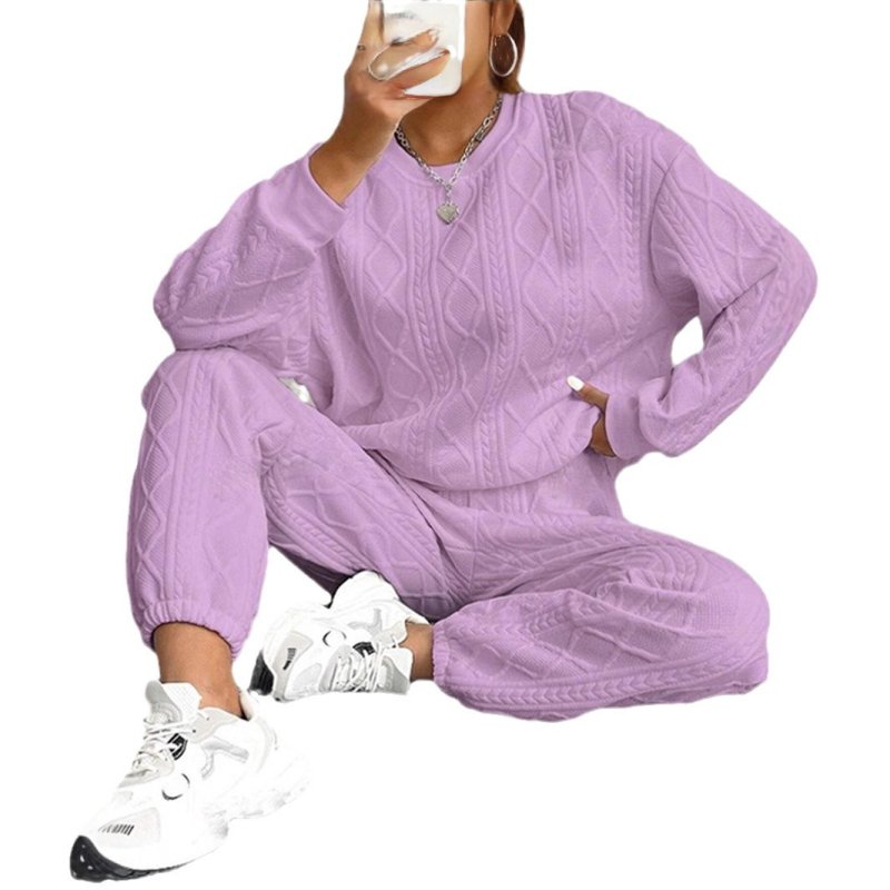 画像7: Aran pattern  round neck sweatshirt and sweatpants set  アラン模様スウェット セットアップ トレーナー& パンツ (7)