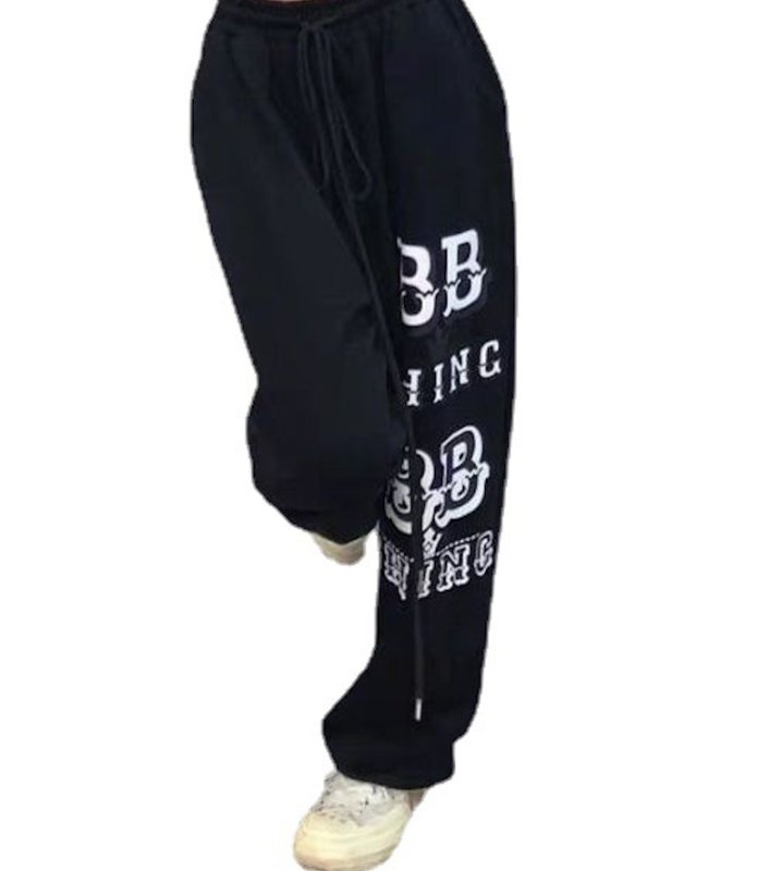 画像2: Unisex BB logo sweatpants trousers  男女兼用 ユニセックス BBロゴ スウェットパンツヒップホップスポーツ (2)