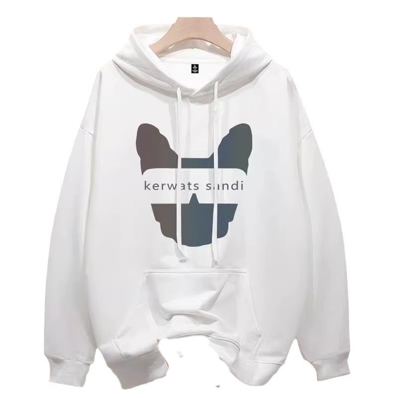 画像2: Unisex Fox blindfold sunglasses Print Hoodie   ユセックス男女兼用 目隠しフォックスプリントフーディスウェット   (2)