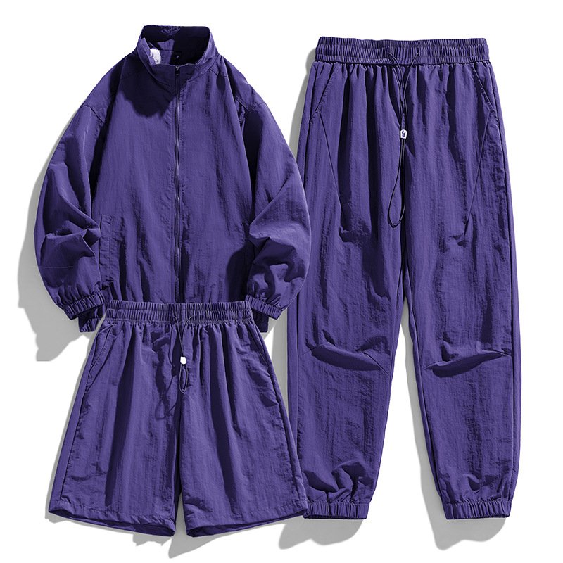 画像1: SALE セール 25 NASA Unisex ‎Nylon Set up Matching Set Jacket + Pant + Short pants ユニセックス 男女兼用 マッチングセット ナイロン セットアップ 上下 ショートパンツ3点セット (1)