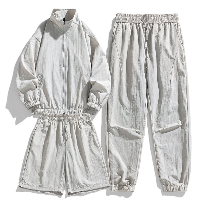 画像4: SALE セール 25 NASA Unisex ‎Nylon Set up Matching Set Jacket + Pant + Short pants ユニセックス 男女兼用 マッチングセット ナイロン セットアップ 上下 ショートパンツ3点セット (4)