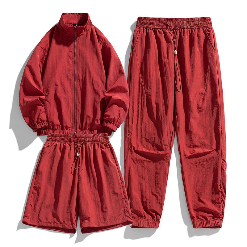 画像8: SALE セール 25 NASA Unisex ‎Nylon Set up Matching Set Jacket + Pant + Short pants ユニセックス 男女兼用 マッチングセット ナイロン セットアップ 上下 ショートパンツ3点セット (8)