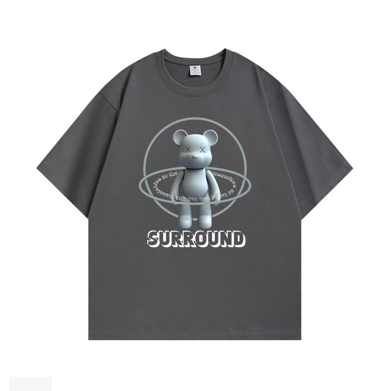 画像3: Unisex KAWS Bearbrick round neck short sleeve T-shirt　男女兼用ユニセックスカウズベアブリックラウンドネックプリント半袖Tシャツ (3)
