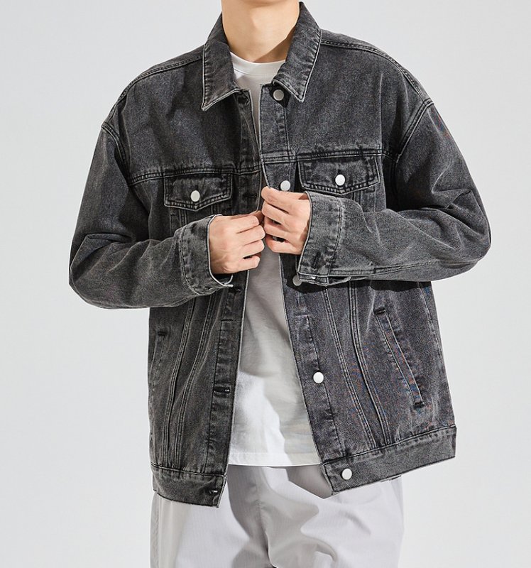 画像4: Snoopy denim jean jacket　ユニセックス 男女兼用スヌーピープリントデニムジャケット Gジャンブルゾン (4)