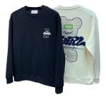 画像1: Unisex Bear print round neck sweatshirt　男女兼用 ユニセックスベアプリントラウンドネック スウェットシャツ (1)