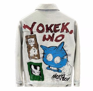 Cartoon Graffiti denim G jean jacket ユニセックス 男女兼用