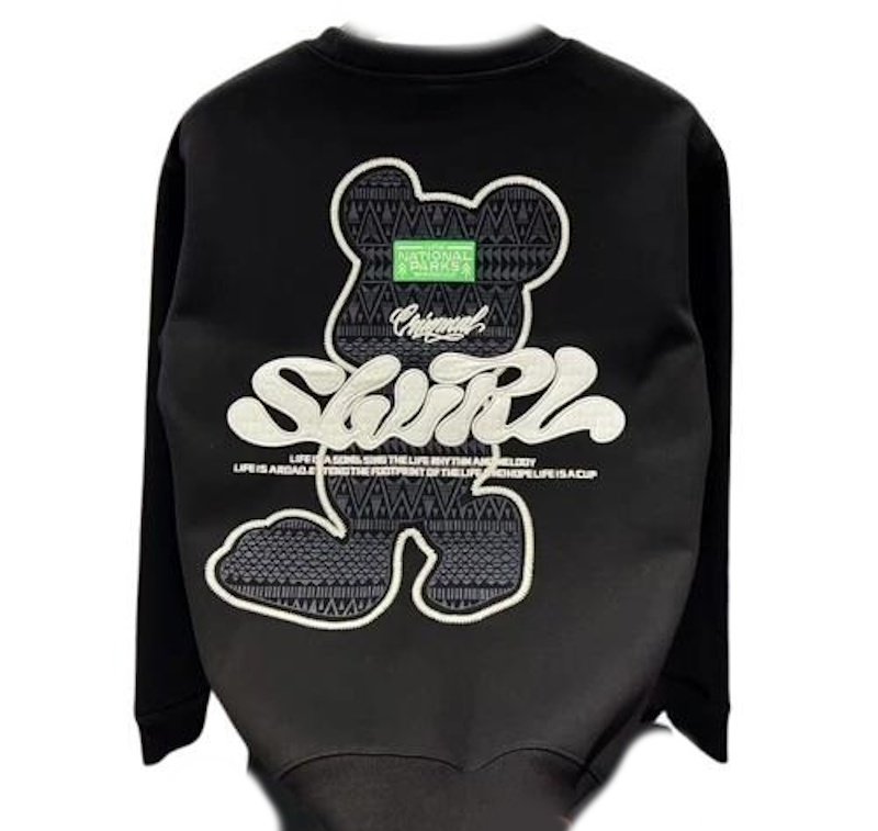 画像5: Unisex Bear print round neck sweatshirt　男女兼用 ユニセックスベアプリントラウンドネック スウェットシャツ (5)